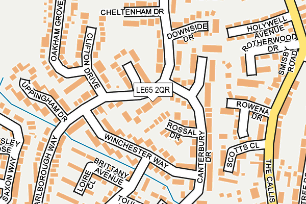 LE65 2QR map - OS OpenMap – Local (Ordnance Survey)