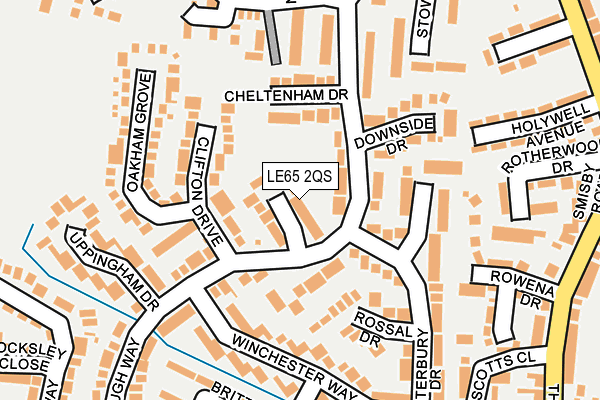 LE65 2QS map - OS OpenMap – Local (Ordnance Survey)