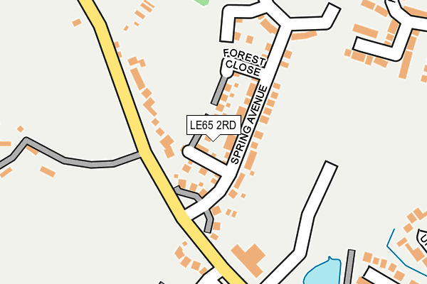 LE65 2RD map - OS OpenMap – Local (Ordnance Survey)