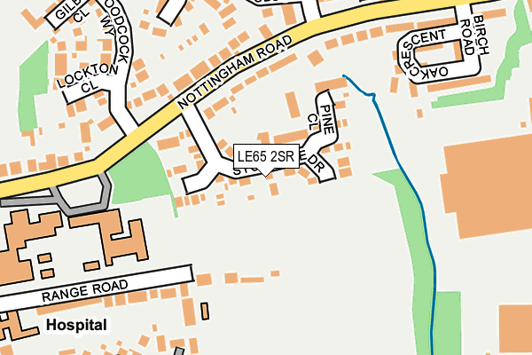 LE65 2SR map - OS OpenMap – Local (Ordnance Survey)