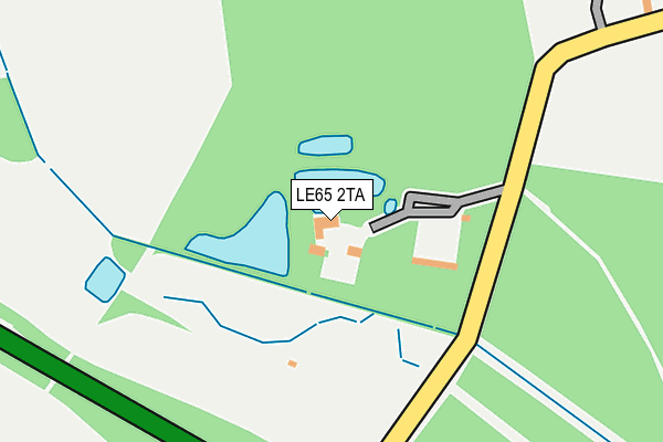 LE65 2TA map - OS OpenMap – Local (Ordnance Survey)