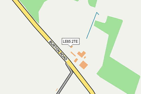 LE65 2TE map - OS OpenMap – Local (Ordnance Survey)