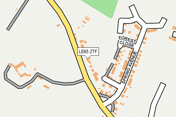 LE65 2TF map - OS OpenMap – Local (Ordnance Survey)