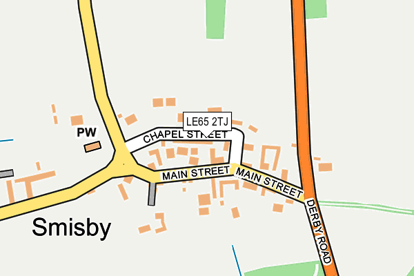 LE65 2TJ map - OS OpenMap – Local (Ordnance Survey)