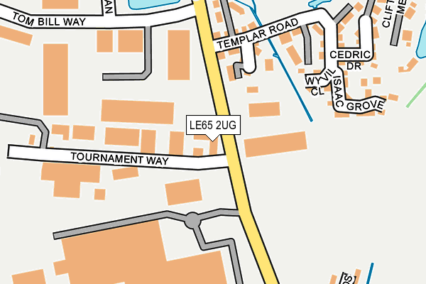 LE65 2UG map - OS OpenMap – Local (Ordnance Survey)