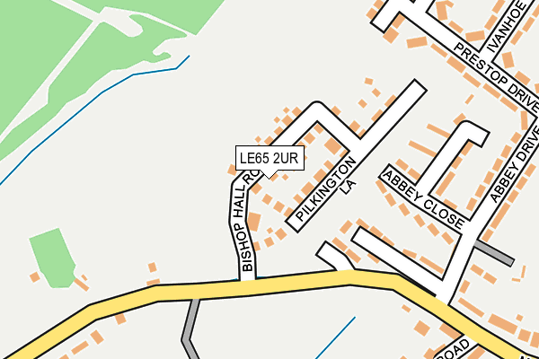 LE65 2UR map - OS OpenMap – Local (Ordnance Survey)