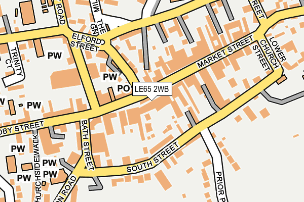 LE65 2WB map - OS OpenMap – Local (Ordnance Survey)