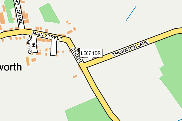 LE67 1DR map - OS OpenMap – Local (Ordnance Survey)