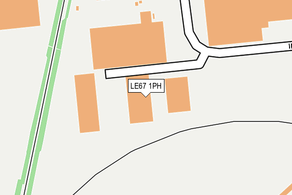 LE67 1PH map - OS OpenMap – Local (Ordnance Survey)