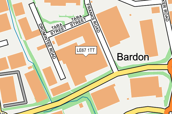 Map of THE CARDBOARD BOX COMPANY LIMITED at local scale