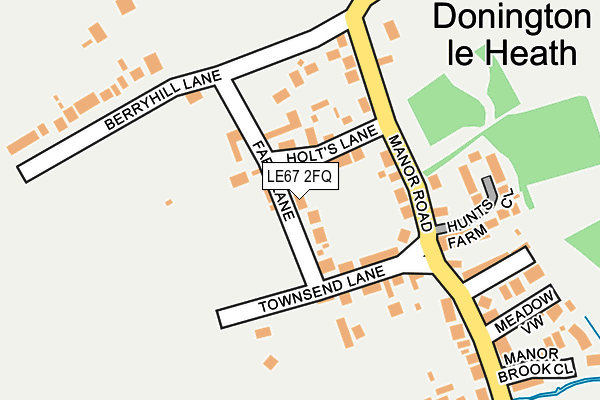 LE67 2FQ map - OS OpenMap – Local (Ordnance Survey)