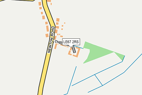 LE67 2RS map - OS OpenMap – Local (Ordnance Survey)