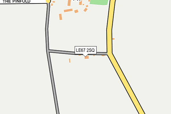 LE67 2SQ map - OS OpenMap – Local (Ordnance Survey)