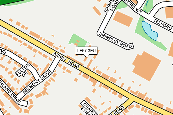 LE67 3EU map - OS OpenMap – Local (Ordnance Survey)