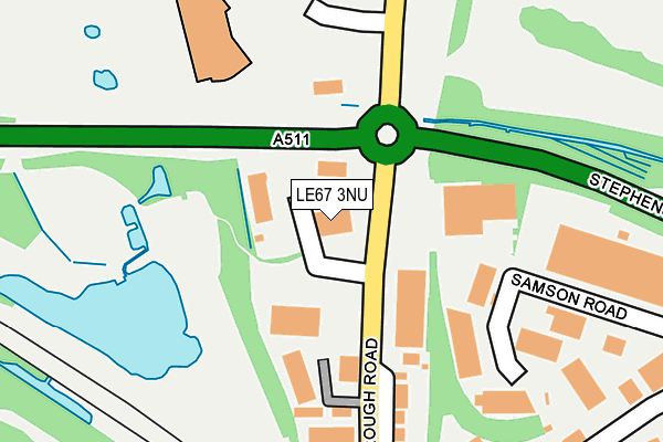 LE67 3NU map - OS OpenMap – Local (Ordnance Survey)