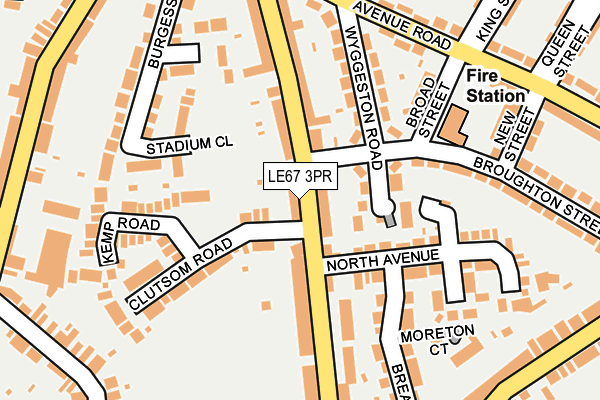 LE67 3PR map - OS OpenMap – Local (Ordnance Survey)