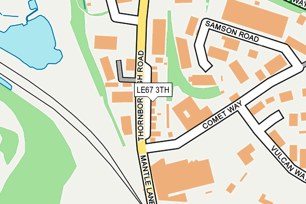 LE67 3TH map - OS OpenMap – Local (Ordnance Survey)
