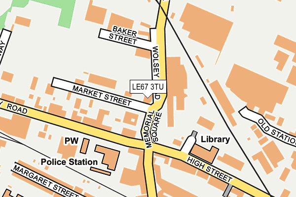 LE67 3TU map - OS OpenMap – Local (Ordnance Survey)