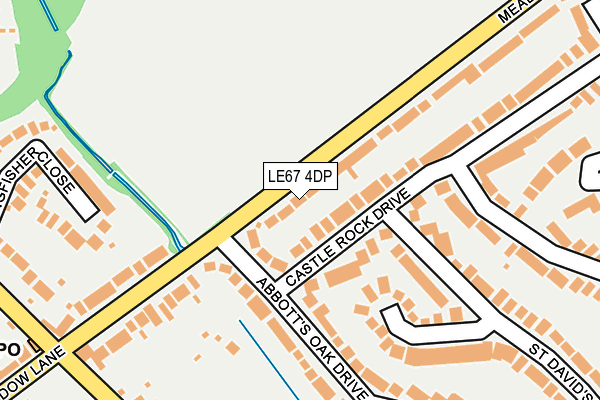 LE67 4DP map - OS OpenMap – Local (Ordnance Survey)