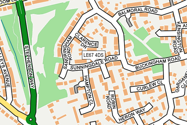 Map of MELBOURNE COURT (IBSTOCK) MANAGEMENT COMPANY LIMITED at local scale