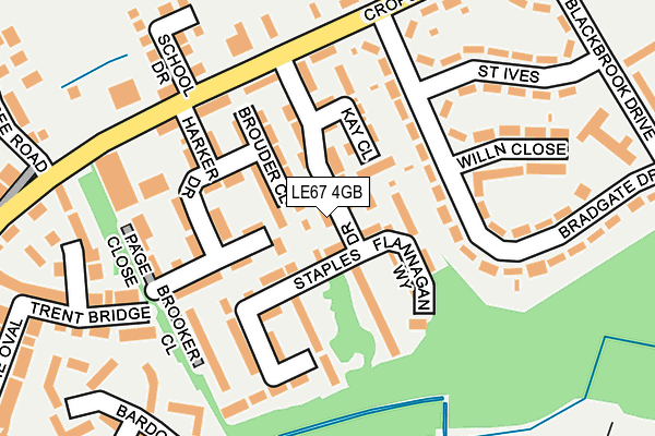 LE67 4GB map - OS OpenMap – Local (Ordnance Survey)