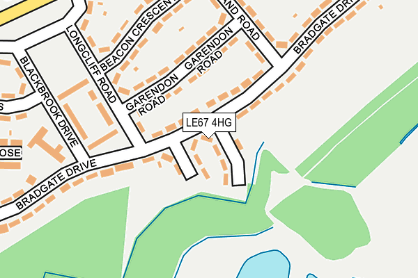 LE67 4HG map - OS OpenMap – Local (Ordnance Survey)