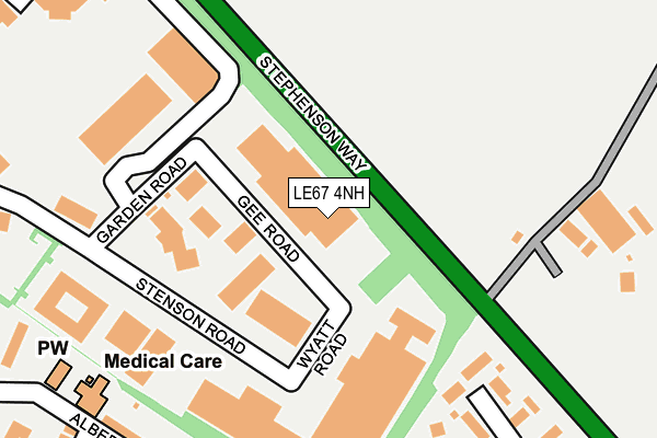 LE67 4NH map - OS OpenMap – Local (Ordnance Survey)