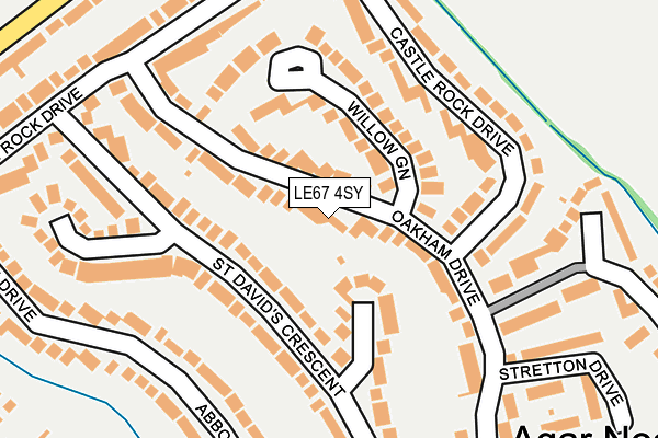 LE67 4SY map - OS OpenMap – Local (Ordnance Survey)