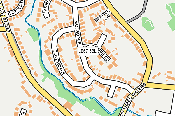 LE67 5BL map - OS OpenMap – Local (Ordnance Survey)