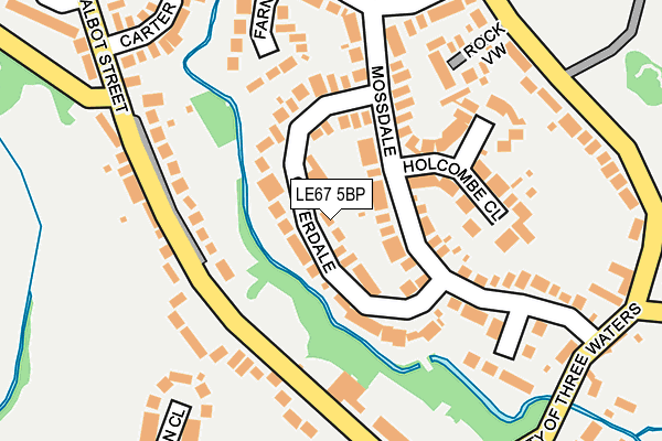 LE67 5BP map - OS OpenMap – Local (Ordnance Survey)
