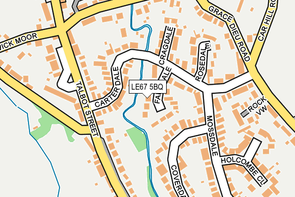 LE67 5BQ map - OS OpenMap – Local (Ordnance Survey)