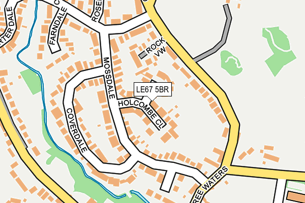 LE67 5BR map - OS OpenMap – Local (Ordnance Survey)