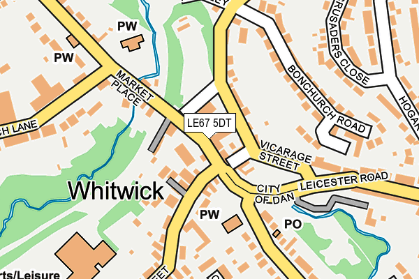 Map of WHITWICK CARPETS LTD at local scale