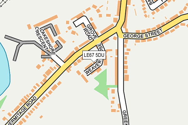 LE67 5DU map - OS OpenMap – Local (Ordnance Survey)