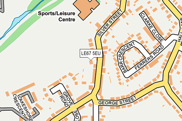 LE67 5EU map - OS OpenMap – Local (Ordnance Survey)