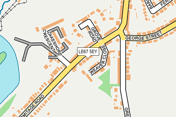 LE67 5EY map - OS OpenMap – Local (Ordnance Survey)