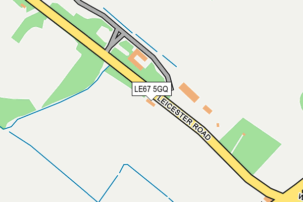 LE67 5GQ map - OS OpenMap – Local (Ordnance Survey)
