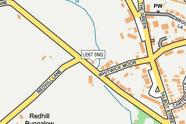 LE67 5NQ map - OS OpenMap – Local (Ordnance Survey)