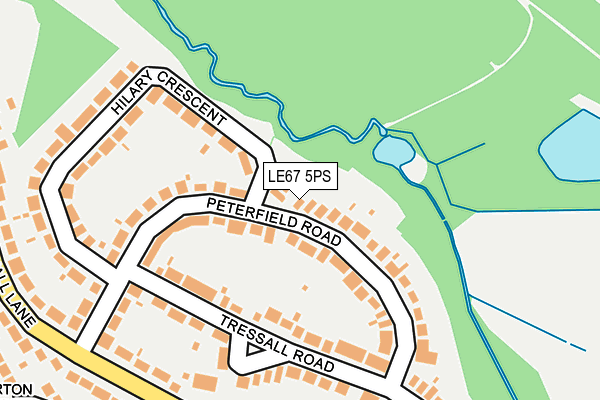 LE67 5PS map - OS OpenMap – Local (Ordnance Survey)