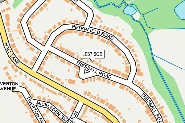 LE67 5QB map - OS OpenMap – Local (Ordnance Survey)