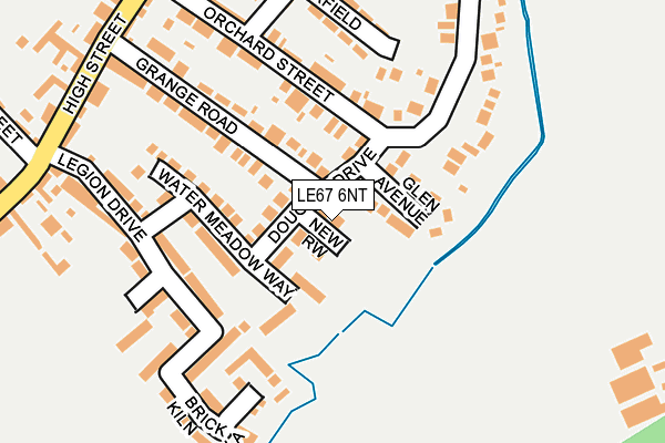 LE67 6NT map - OS OpenMap – Local (Ordnance Survey)