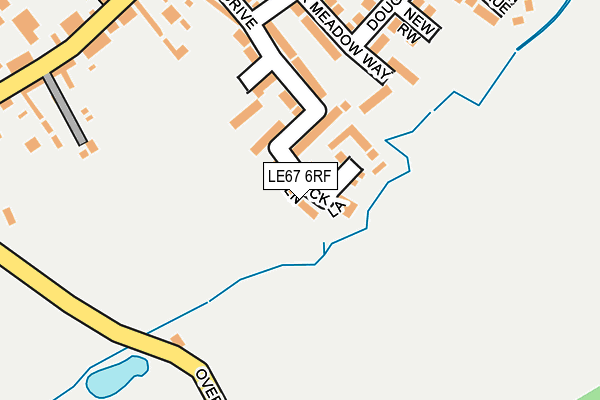 LE67 6RF map - OS OpenMap – Local (Ordnance Survey)