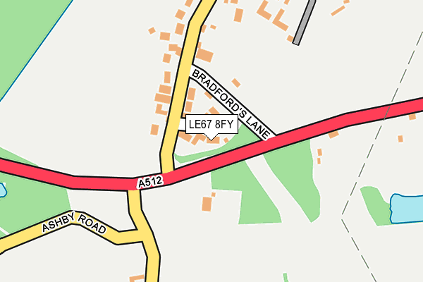 LE67 8FY map - OS OpenMap – Local (Ordnance Survey)