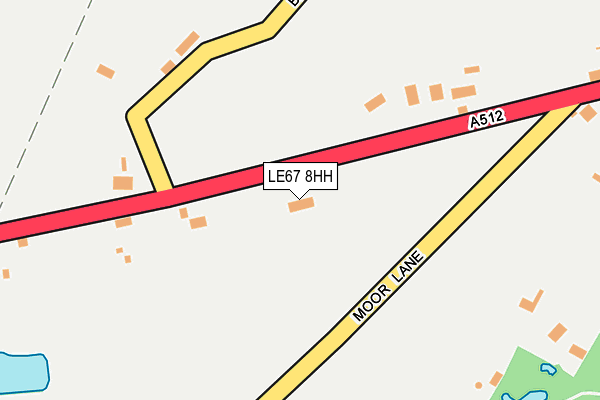 LE67 8HH map - OS OpenMap – Local (Ordnance Survey)