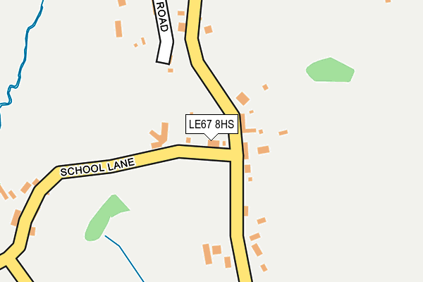 LE67 8HS map - OS OpenMap – Local (Ordnance Survey)