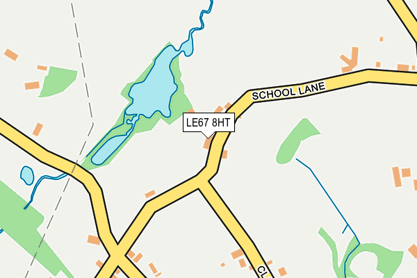 LE67 8HT map - OS OpenMap – Local (Ordnance Survey)