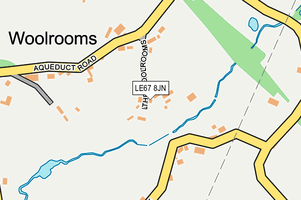 LE67 8JN map - OS OpenMap – Local (Ordnance Survey)