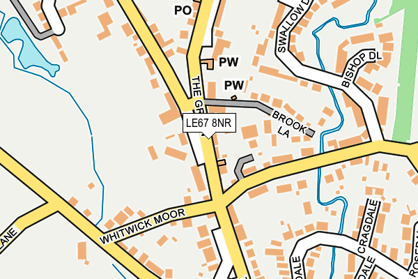 LE67 8NR map - OS OpenMap – Local (Ordnance Survey)