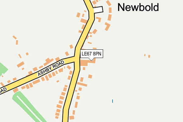 LE67 8PN map - OS OpenMap – Local (Ordnance Survey)