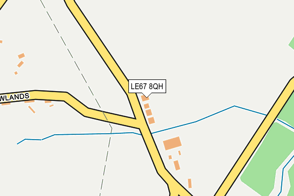 LE67 8QH map - OS OpenMap – Local (Ordnance Survey)